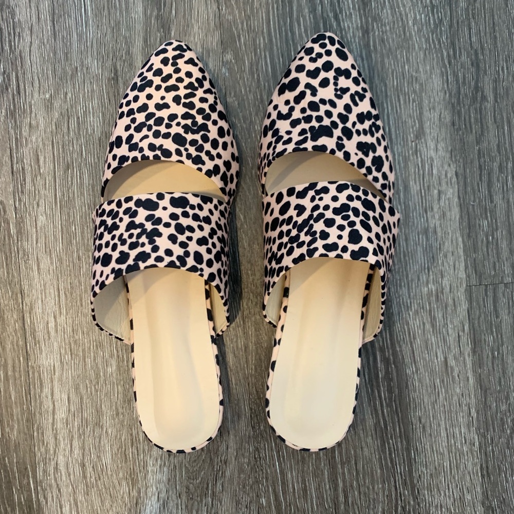Brand new cheetah print mules! Size 7